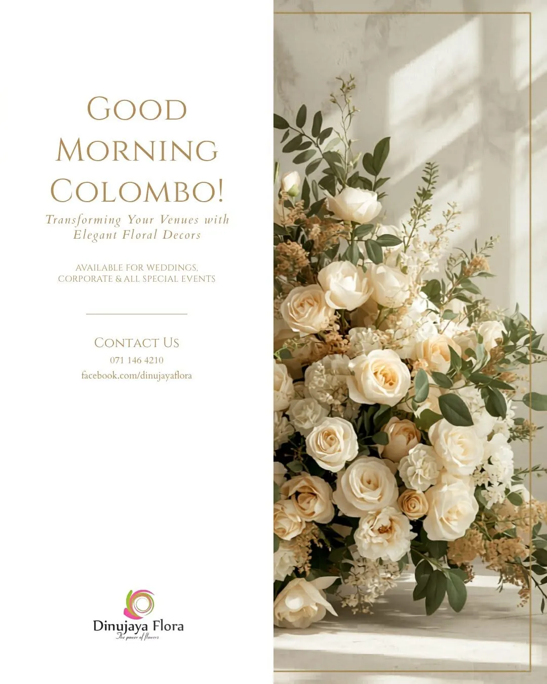 Dinujaya Flora Premium Wedding Decor Branding Sri Lanka